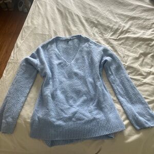 Express light blue v neck sweater